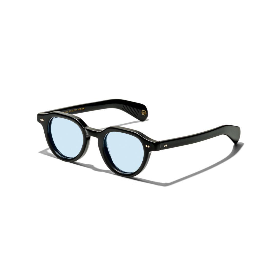 Or-Bai-S Baitsim Sun Glossy Black Round Frame Sunglasses