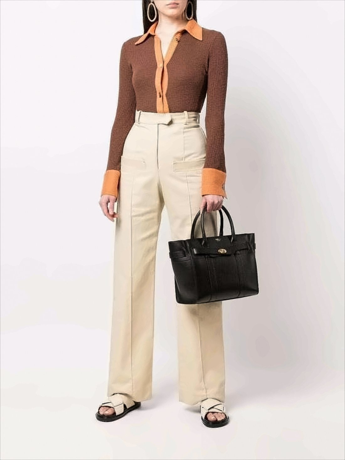 Textured Cow Leather Tote Bag