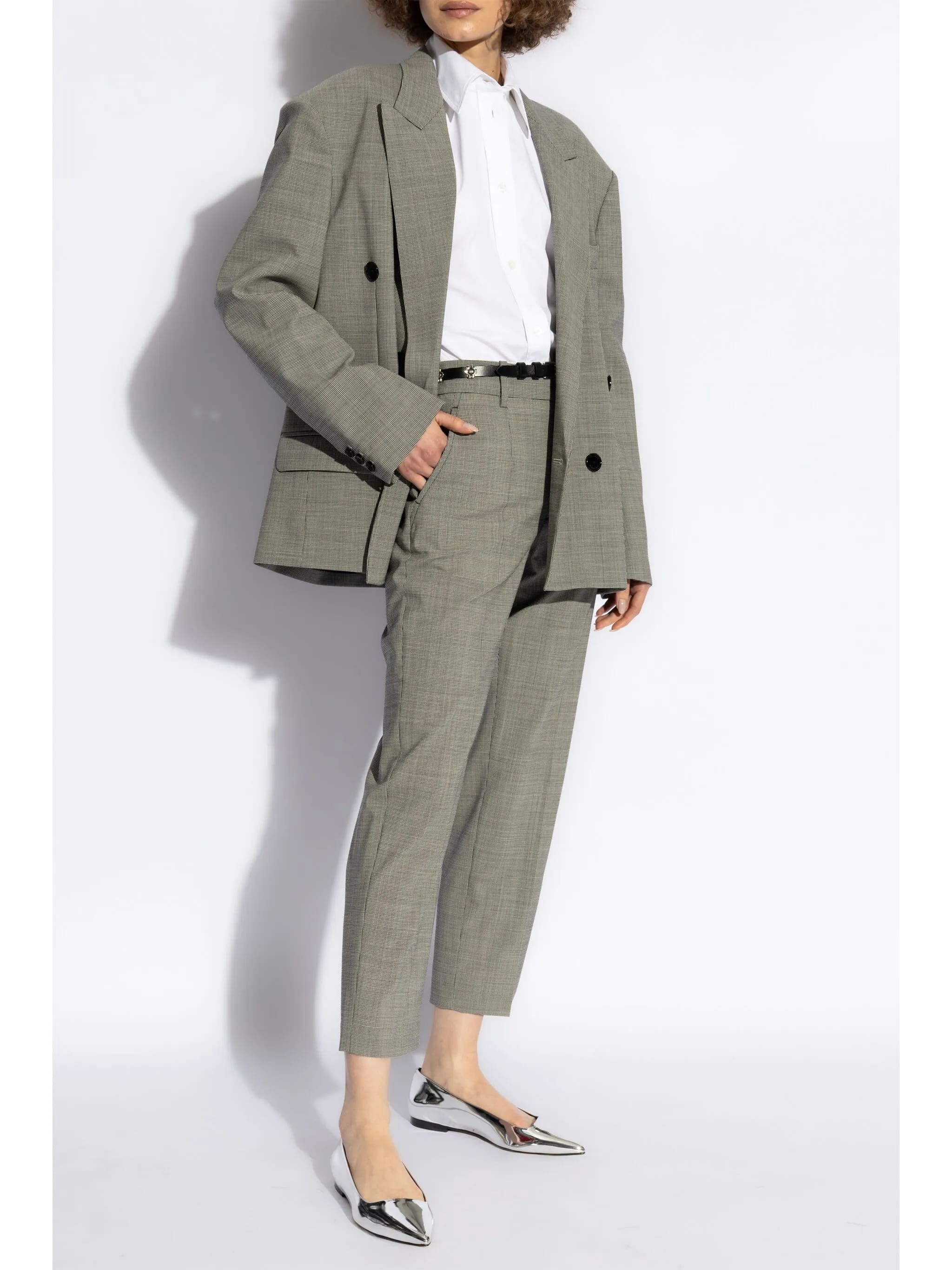 White Fabriza Pointed Collar Shirt