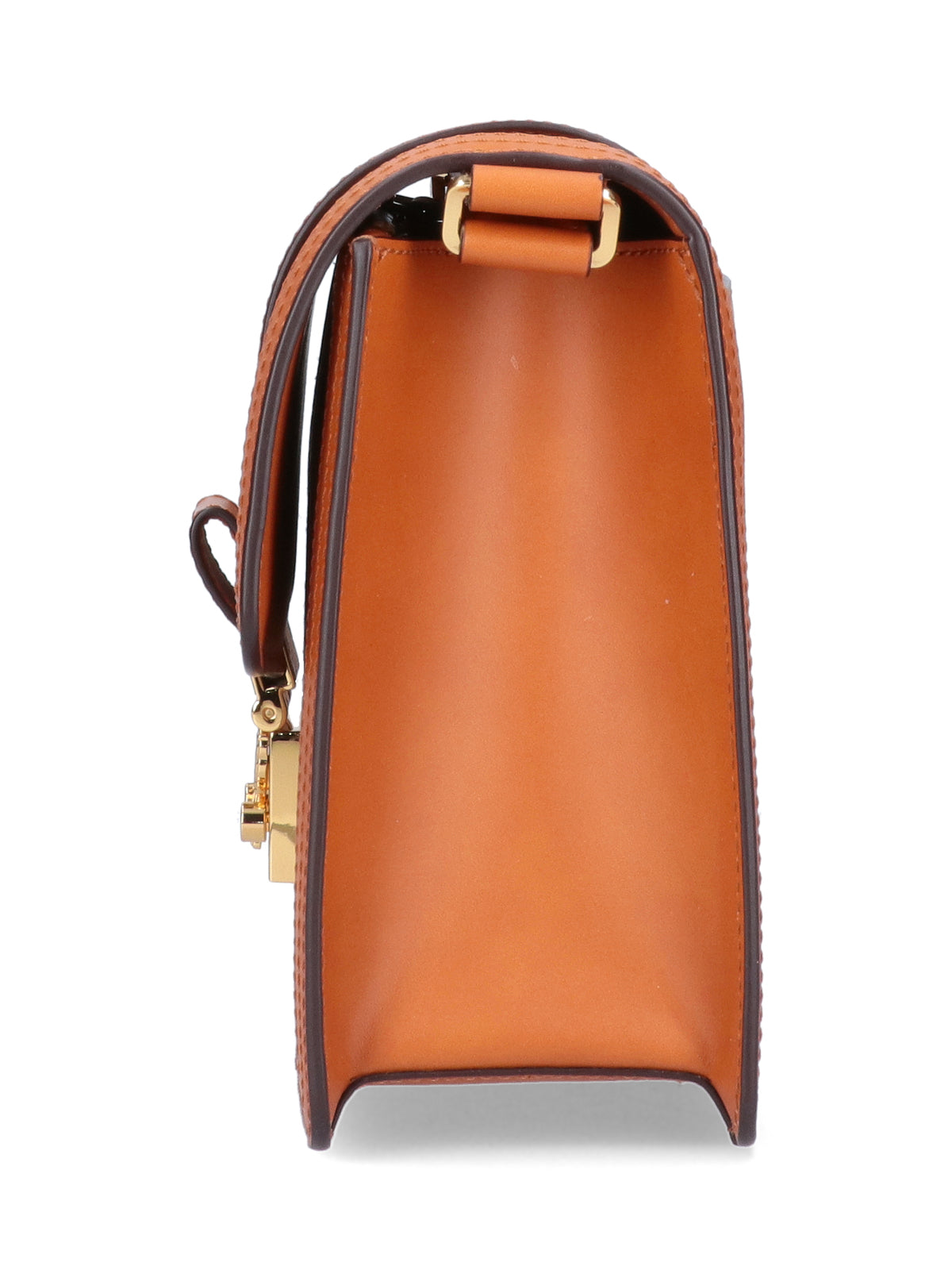 Brown Tracy Visetos Logo Shoulder Bag