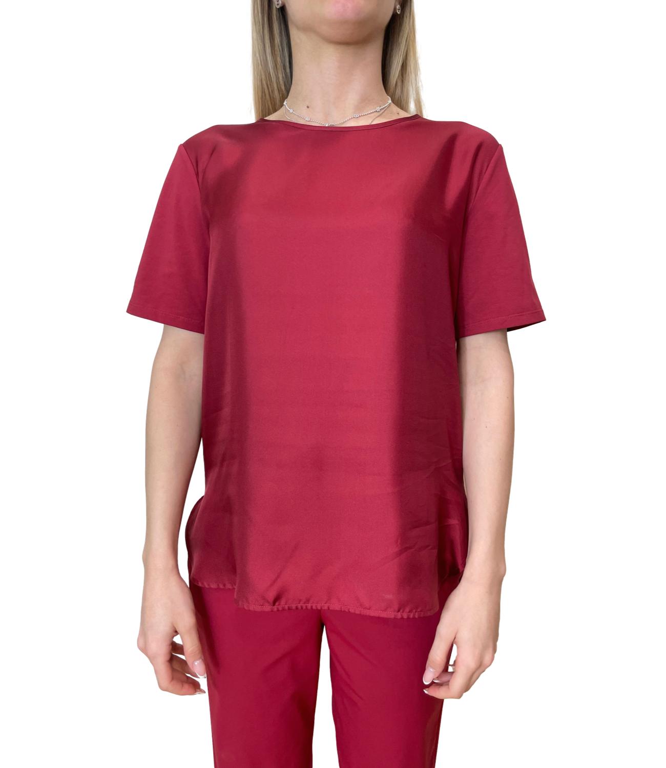 Red Mmlotre Cotton Knit Top