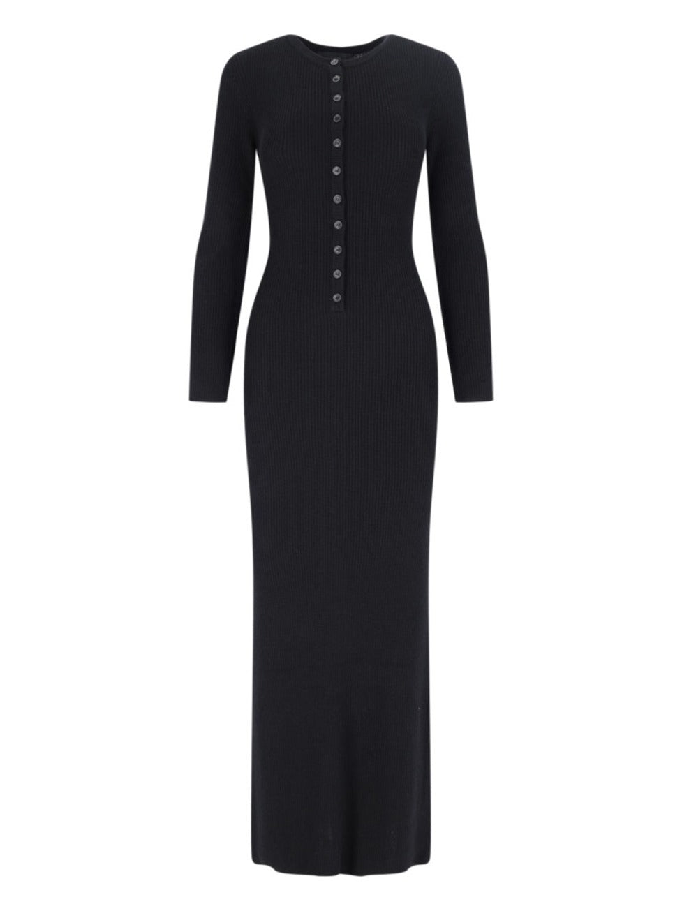 Nili Lotan "Roxy" Maxi Knitted Dress Black
