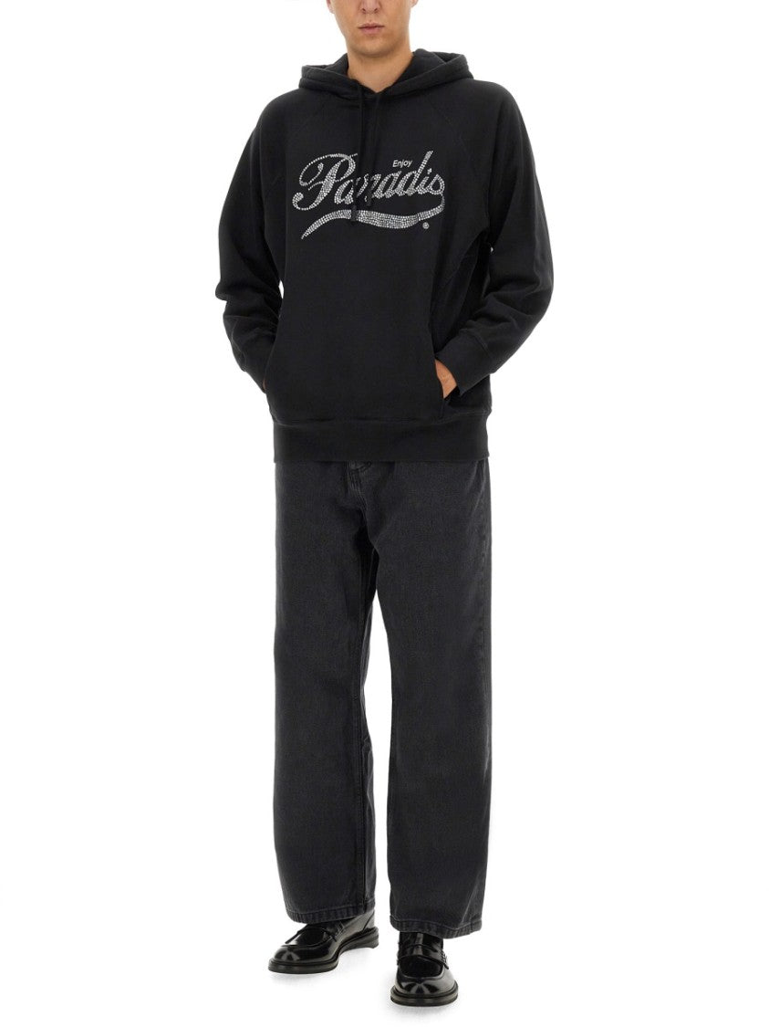 Relaxed Fit Black Hoodie