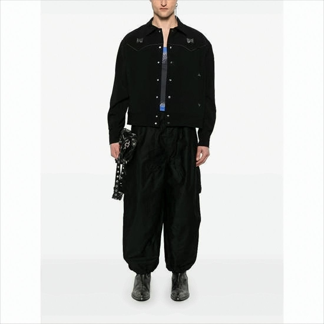 Loose Straight-Leg Pants with Cargo Pockets