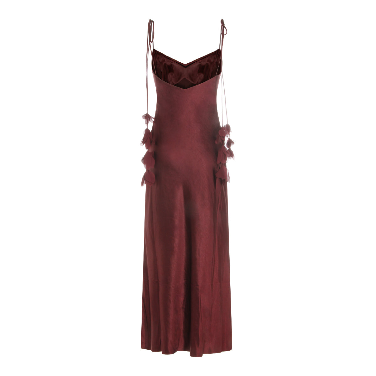 Burgundy Sleeveless Maxi Dress