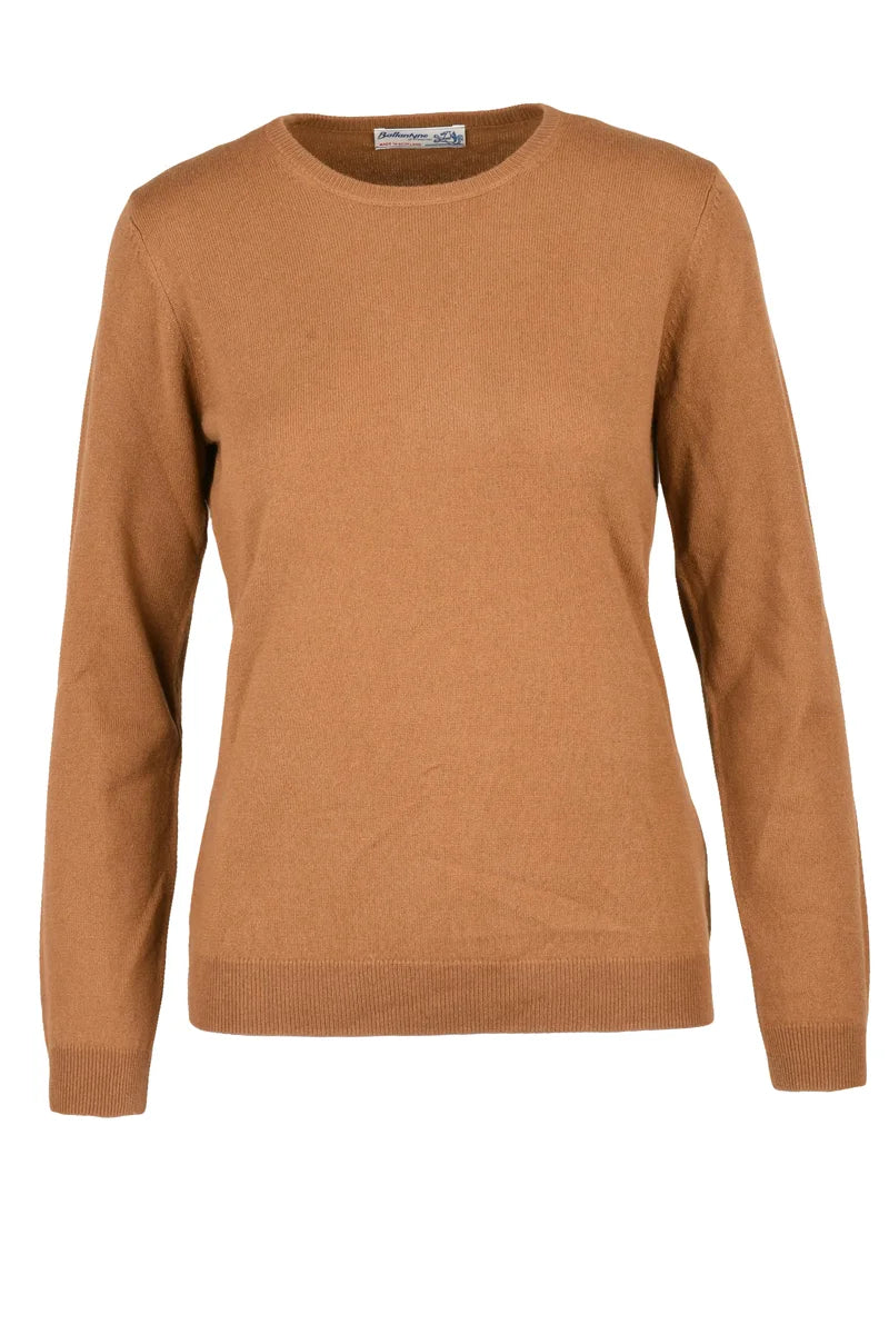 Crew Neck Sweater - Brown