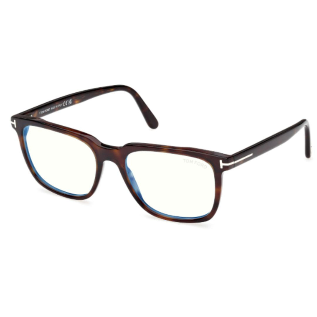 Ft6080-B Rectangular Tortoiseshell Acetate Eyeglasses