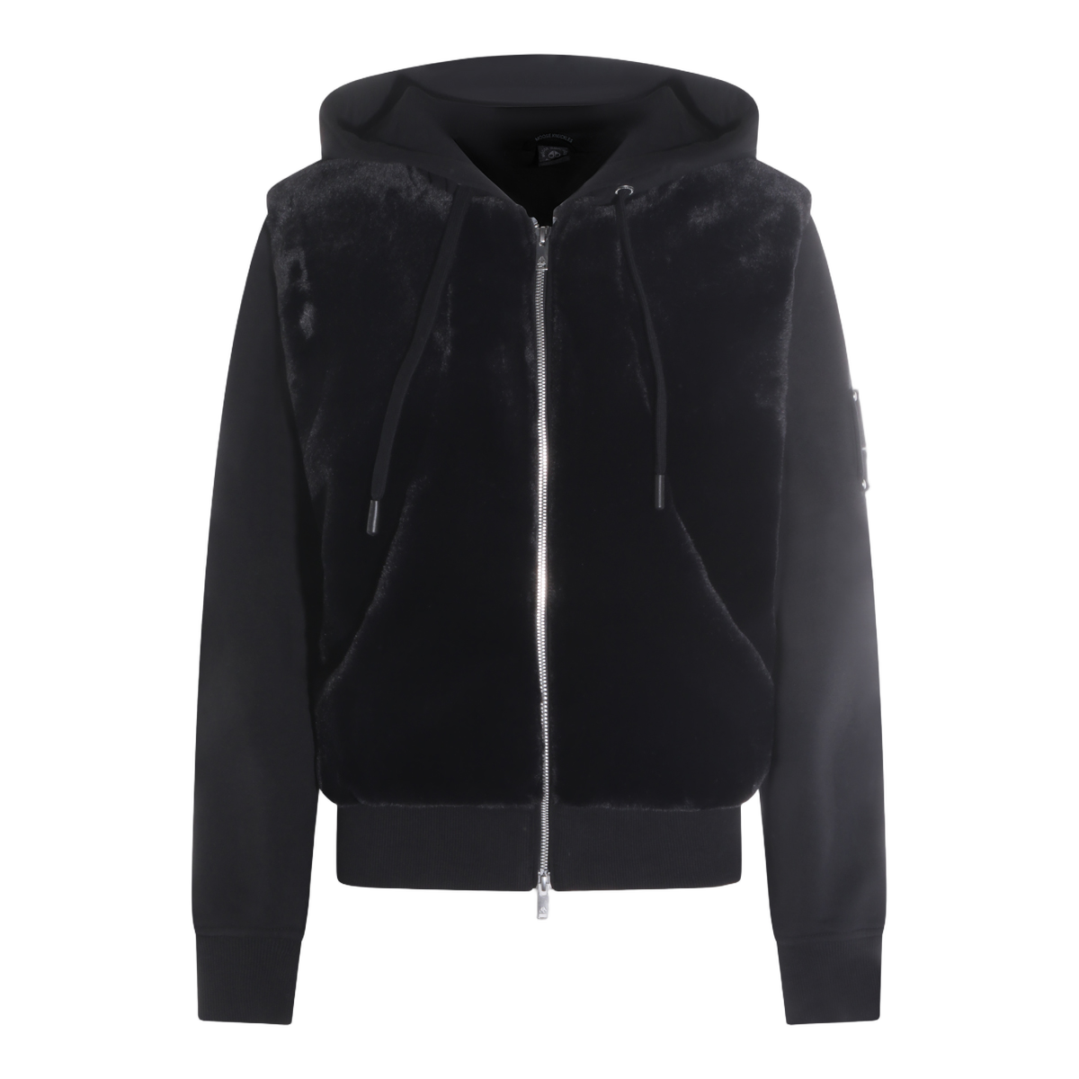 Fitted Black Jacket with High Collar