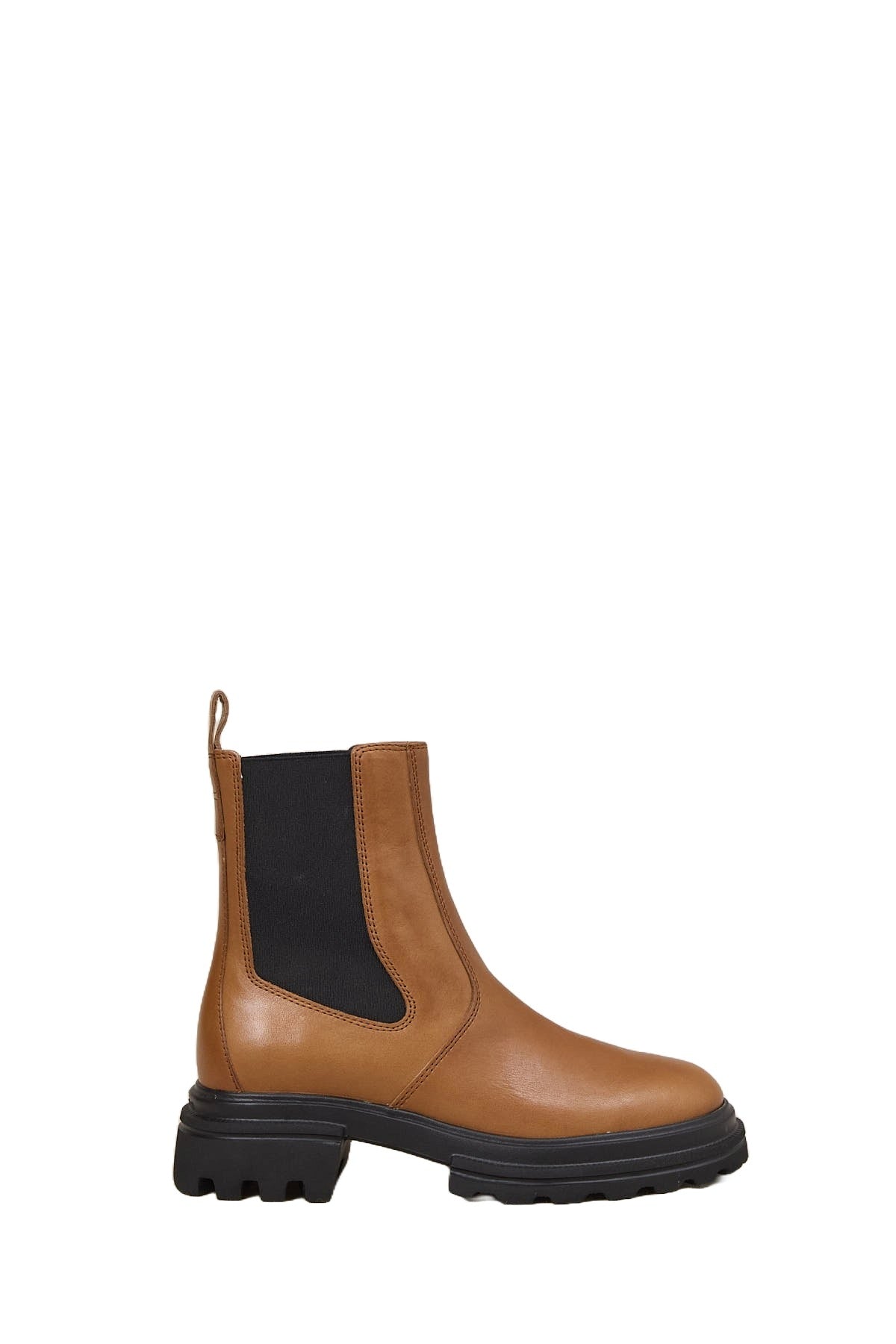 Brown Calfskin Ankle Boots