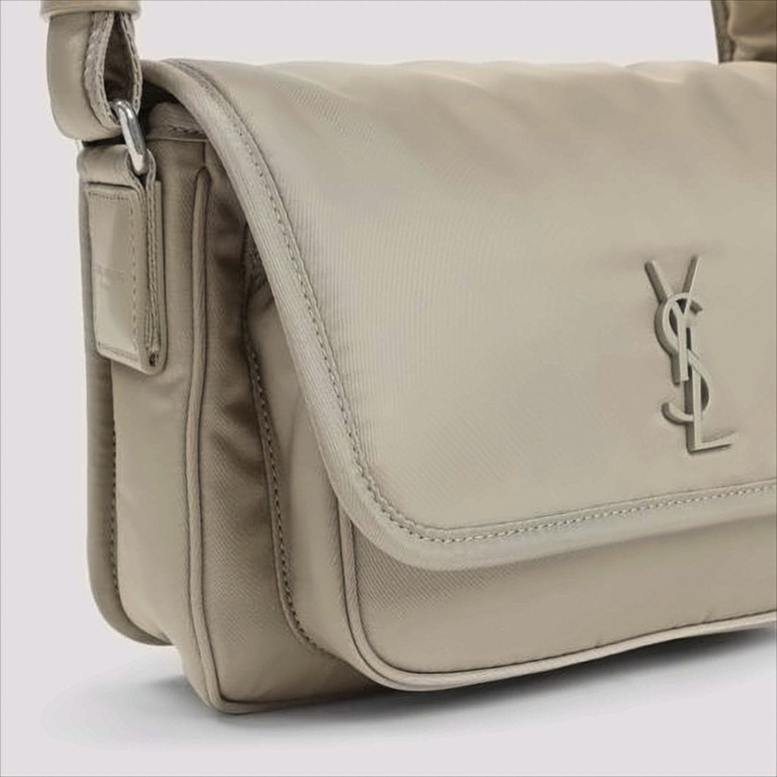 Compact Nylon Crossbody Bag with Structured Design