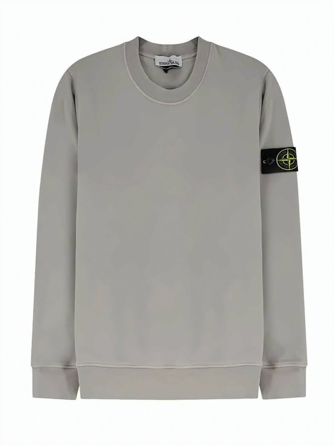 Grey Long-Sleeve Sweatshirt With Iconic Patch