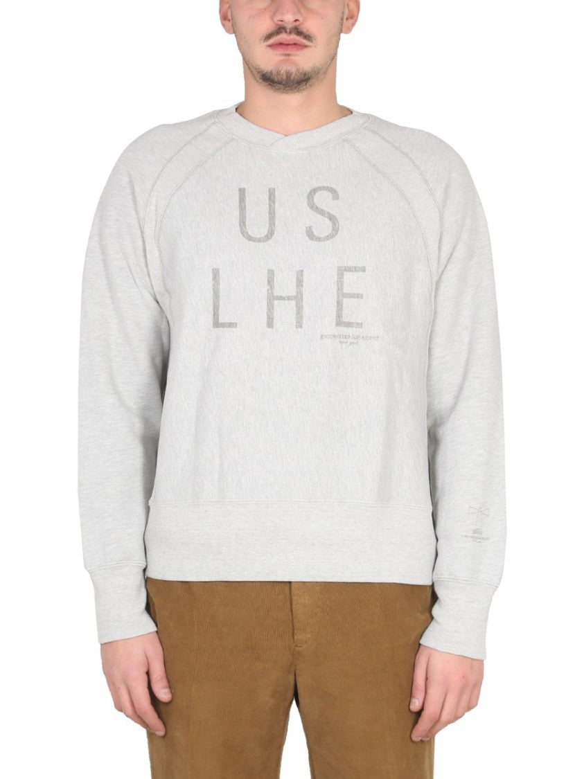 Relaxed Fit Crewneck Sweatshirt With Logo