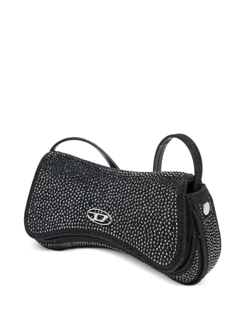 Curved Black Handbag