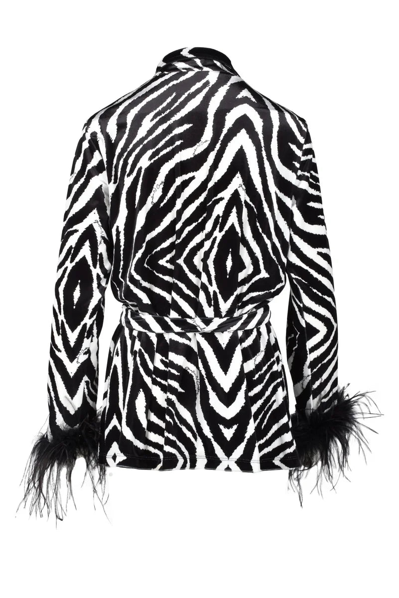 Jacket Polyester Elastane - White/Black