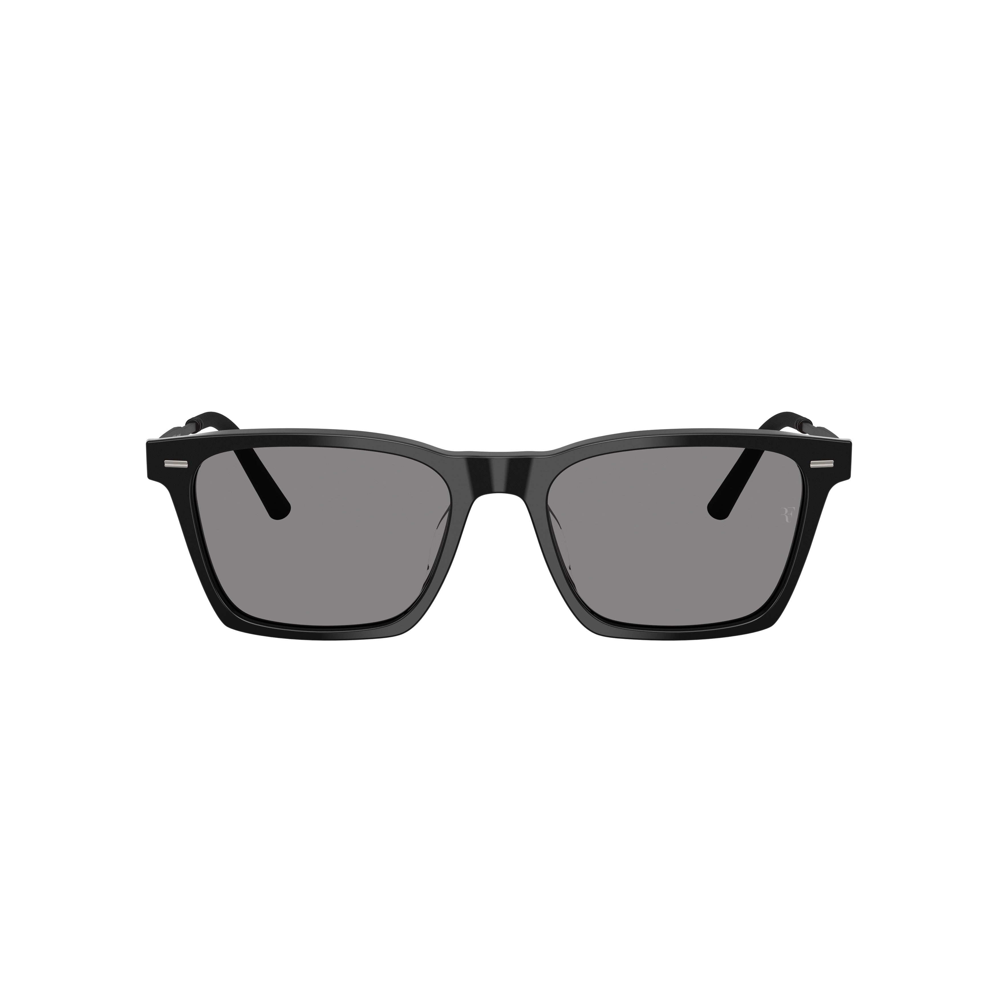 0ov5624su Sleek Rectangular Sunglasses with Glossy Acetate Front