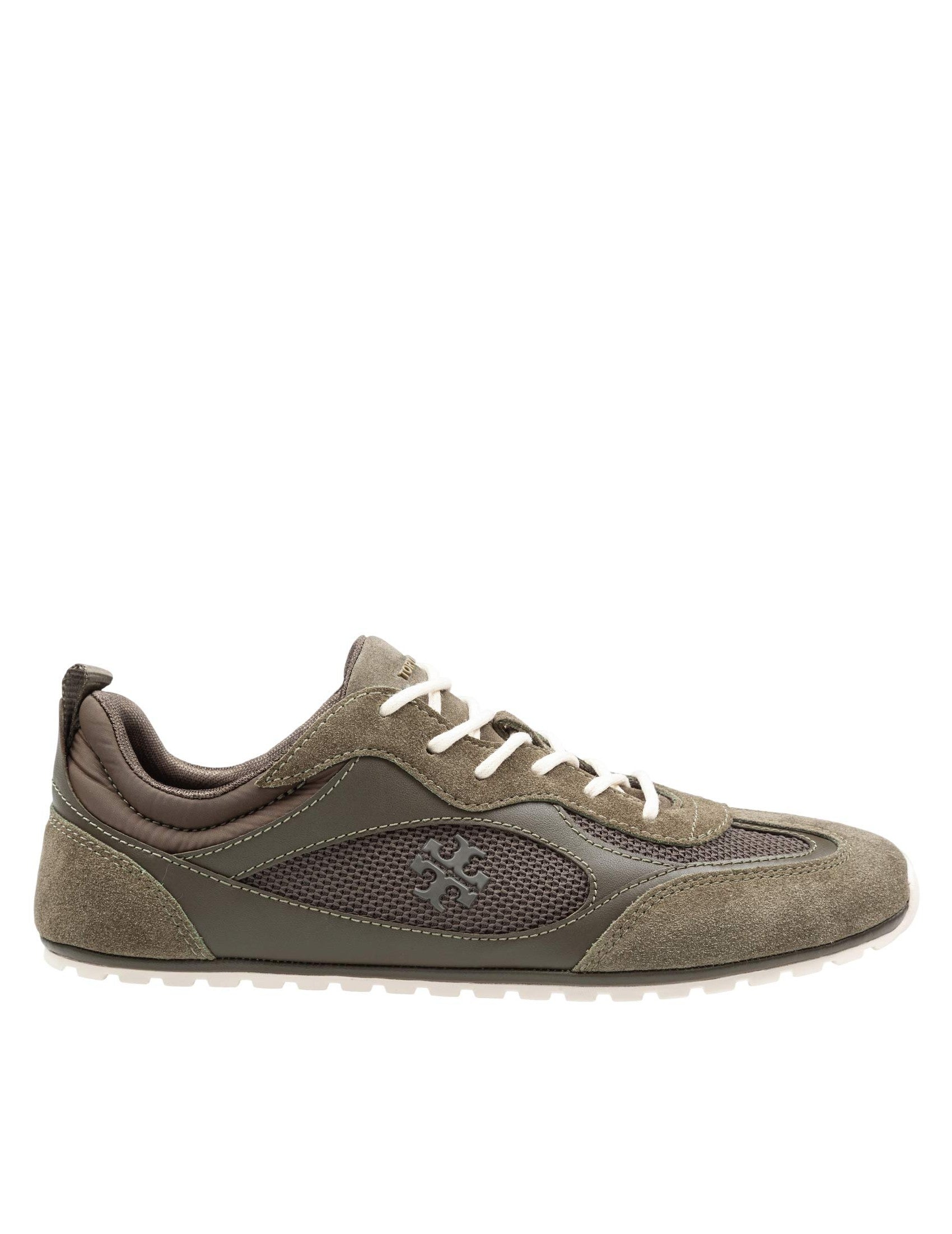 Field Sneakers In Olive Suede And Mesh