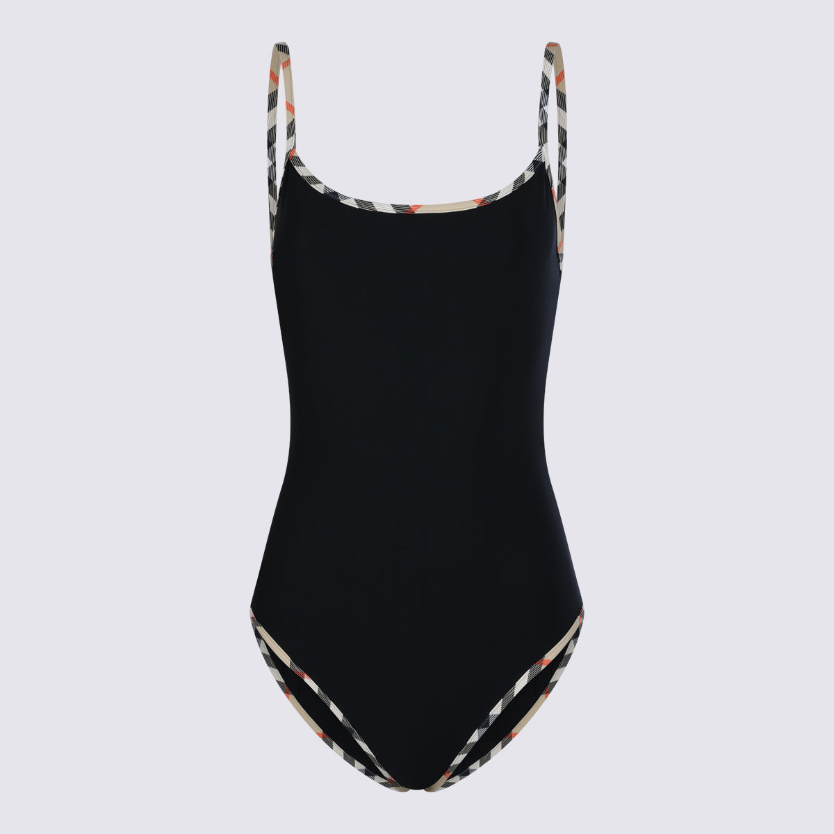 Black Iconic-Print Beachwear