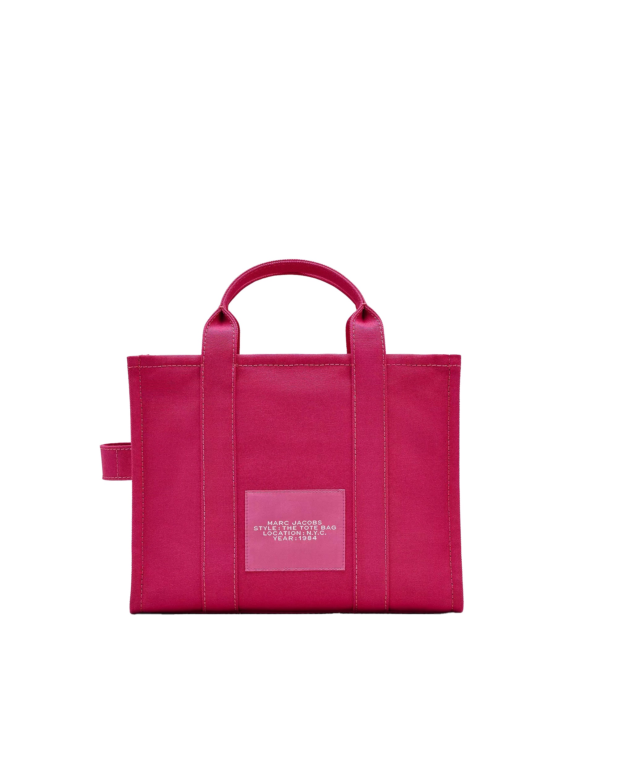 Medium Tote Bag in Raspberry Pink Canvas