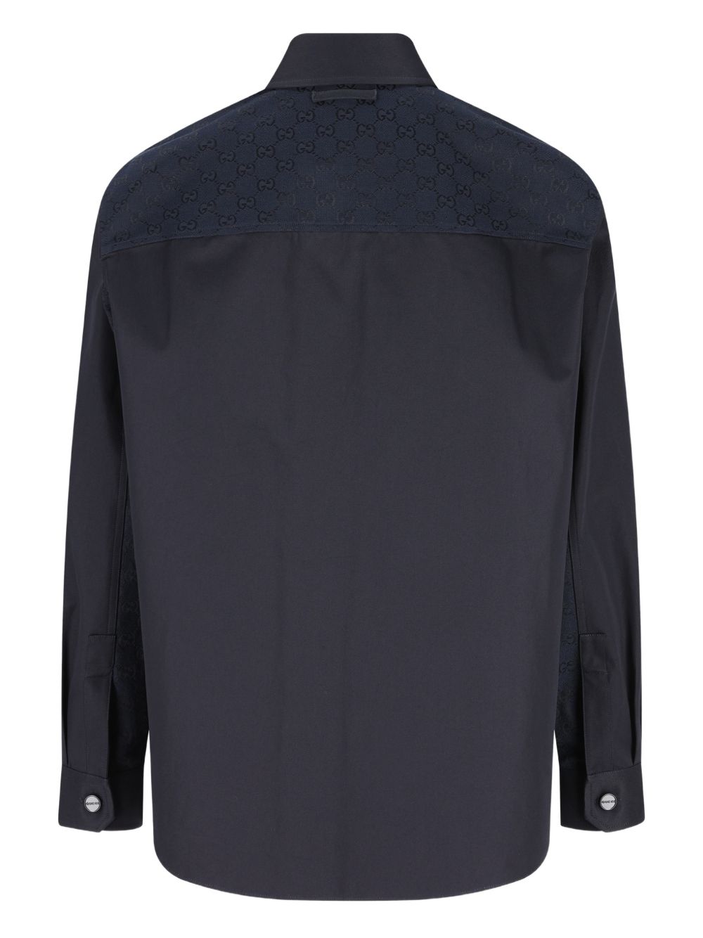 Structured Collar Button-Down Shirt With Chest Pockets