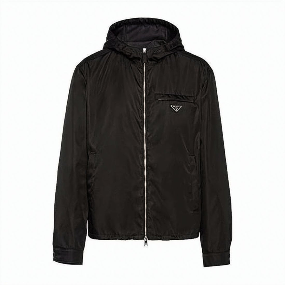 Lightweight Hooded Jacket with Zipper Closure