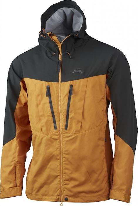 Two-Tone Mustard Yellow and Black Jacket with Zipper Closure