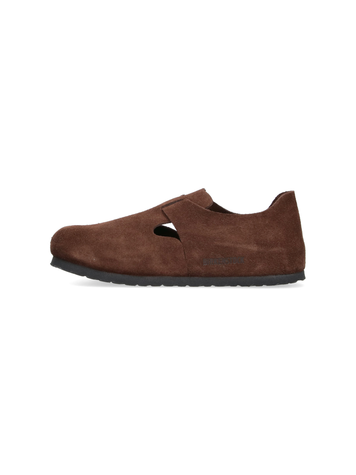 Brown Closed-Toe Adjustable Suede Sandals