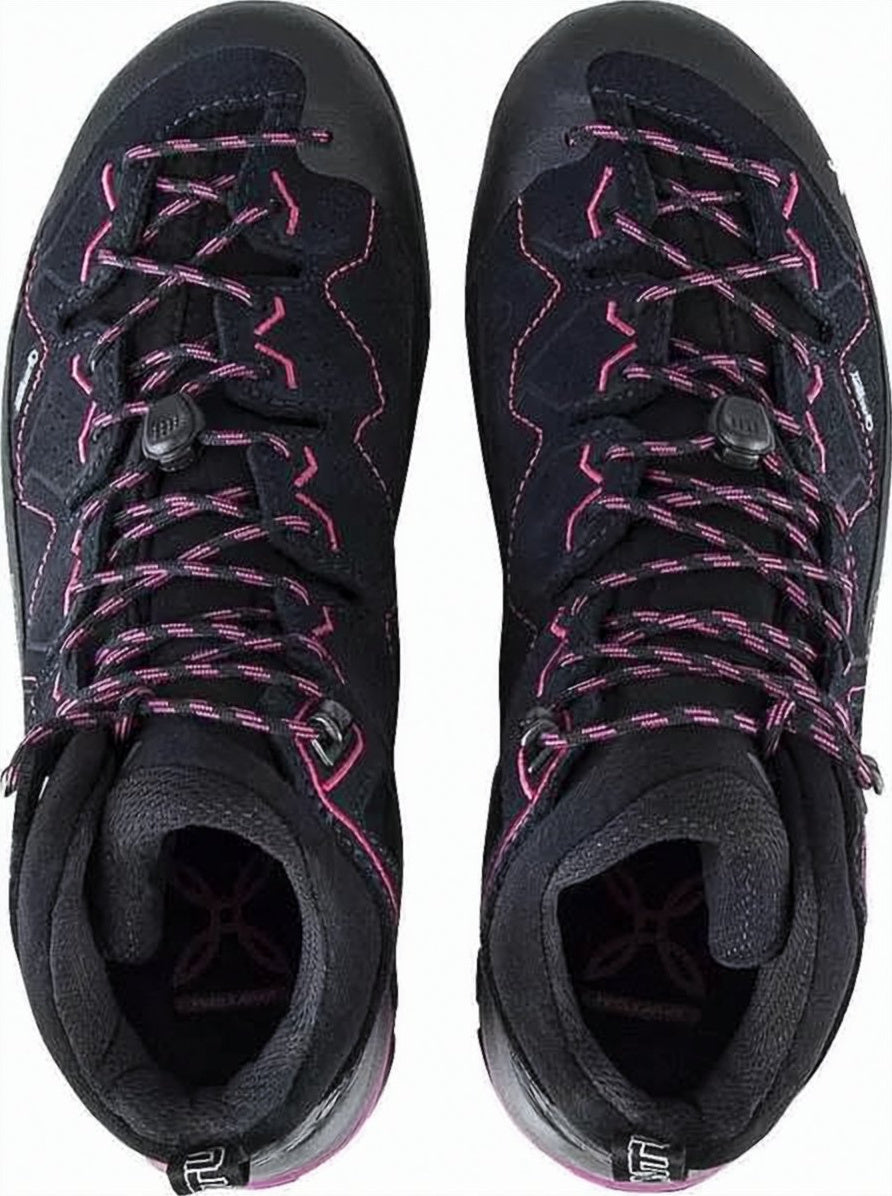 High-Top Black Hiking Boots with Accents