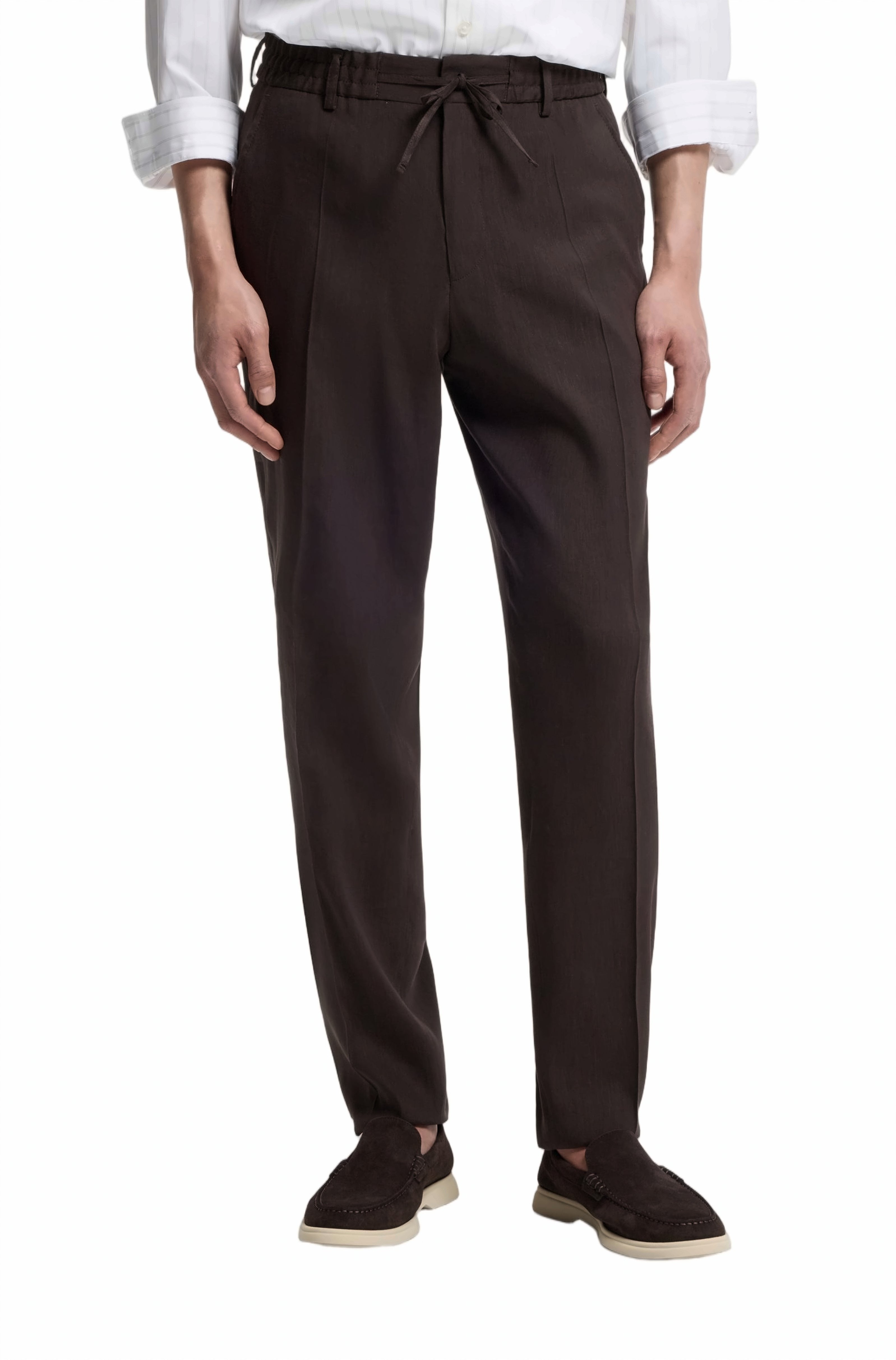 P Perin Tapered Fit Mid Trousers