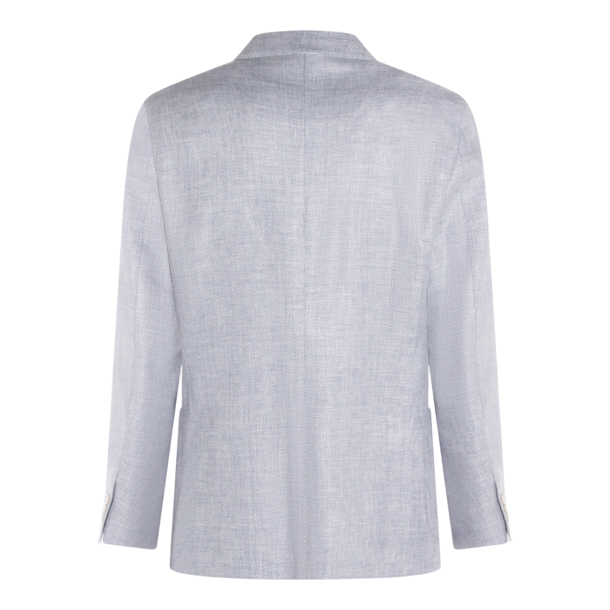 Clear Blue Jacket with High Collar