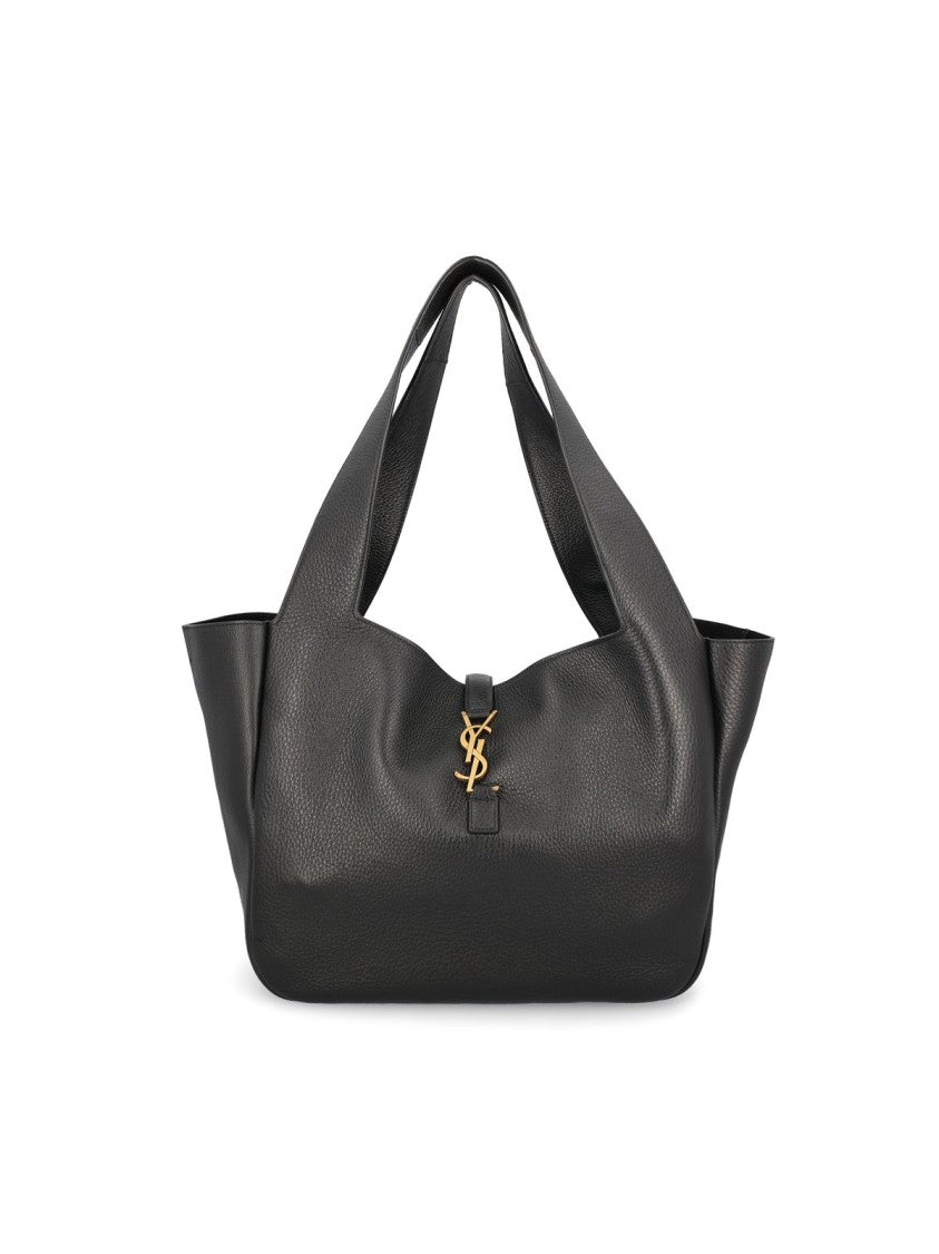 Textured Deerskin Leather Shoulder Bag
