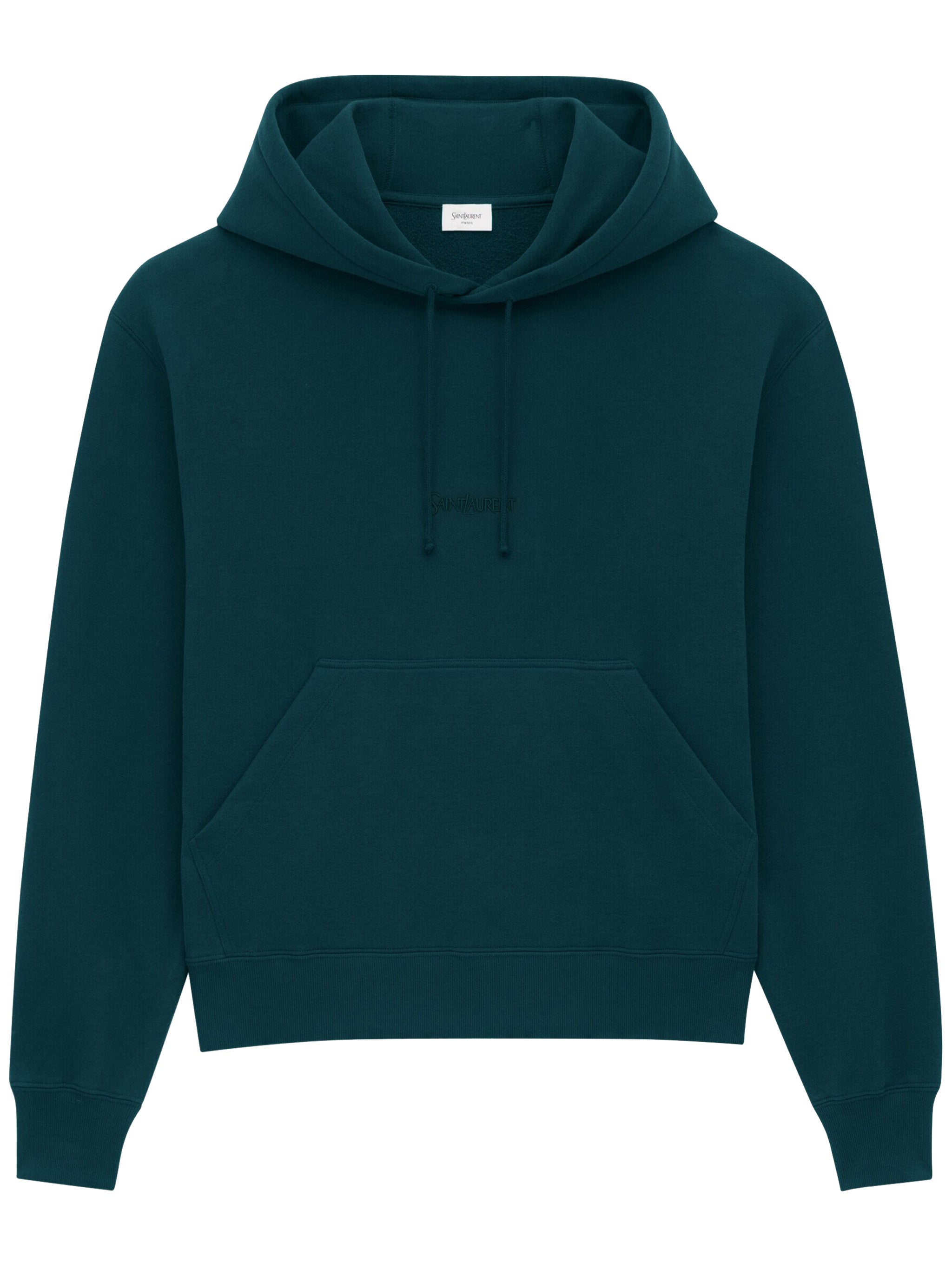 Solid Blue Kangaroo Pocket Hoodie