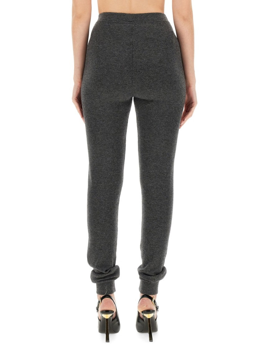 High-Rise Tapered Leggings In Cashmere Blend