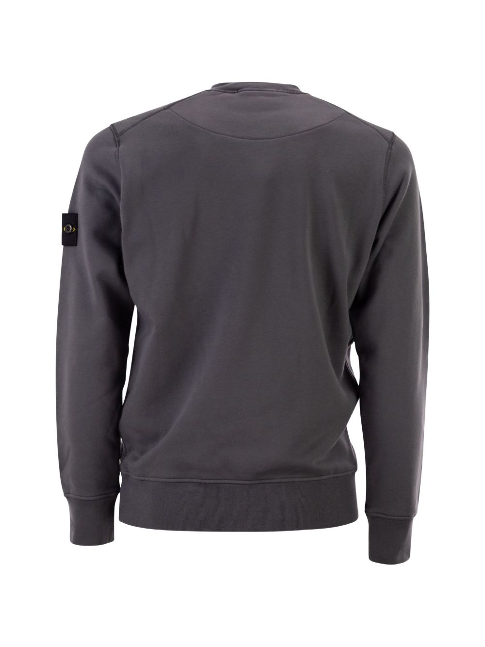 Garment-Dyed Sweatshirt With Ribbed Crewneck