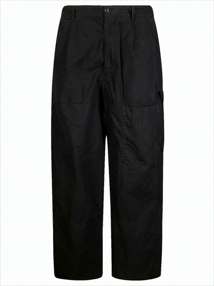 Mid-Rise Straight Pants With Unique Lens Detail