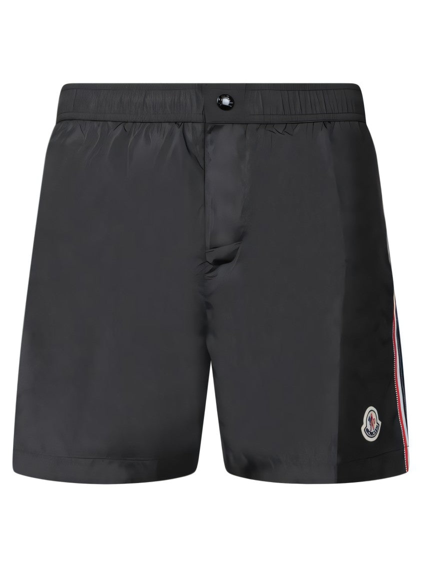 Black Shorts with Distinctive Side Stripe