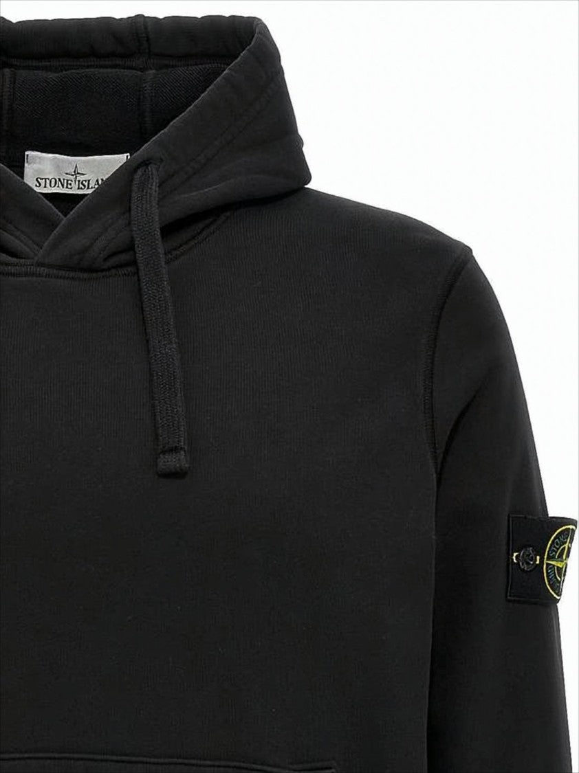 Black Hoodie with Drawstring Hood