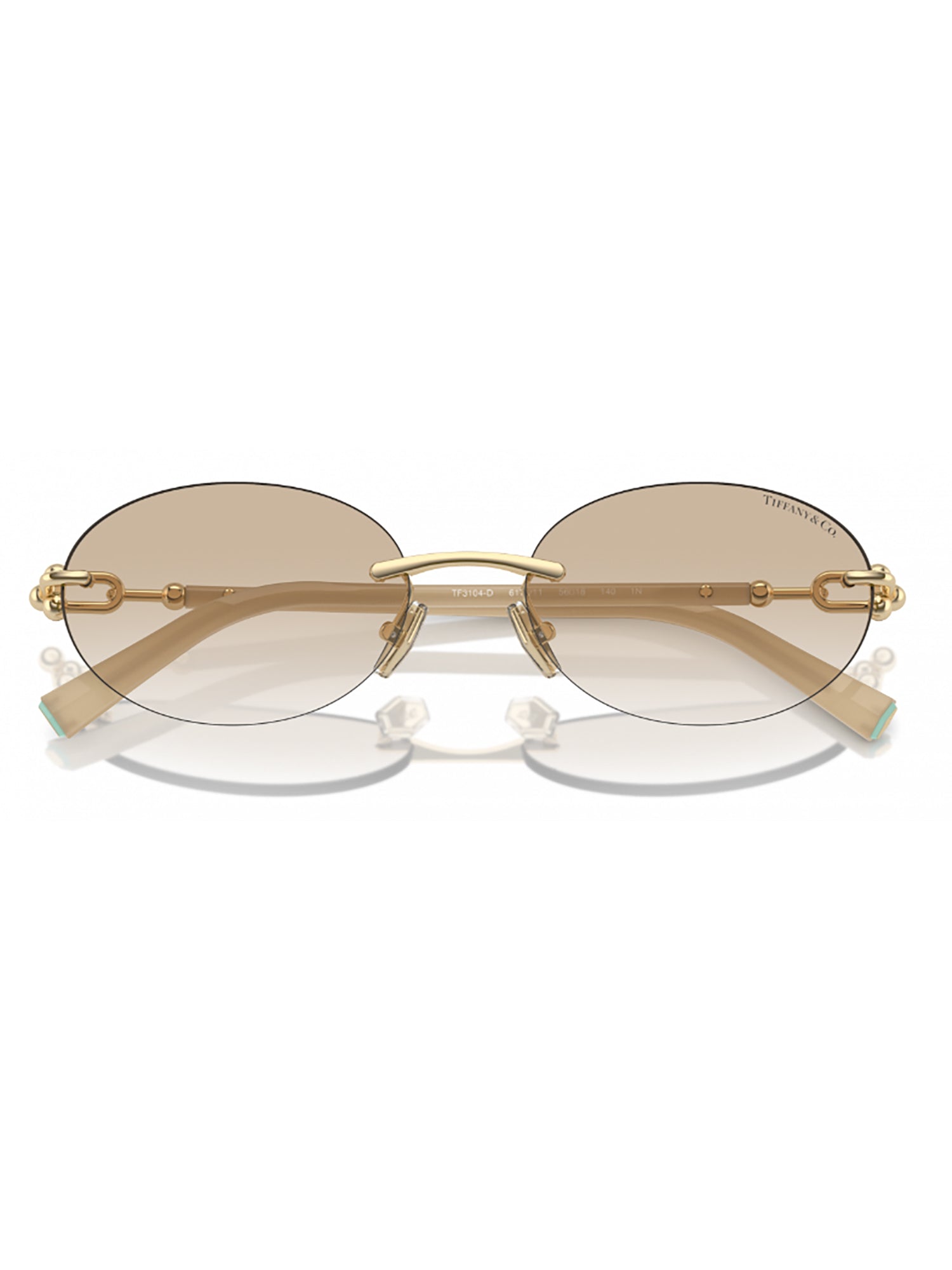 Rimless Oval Sunglasses