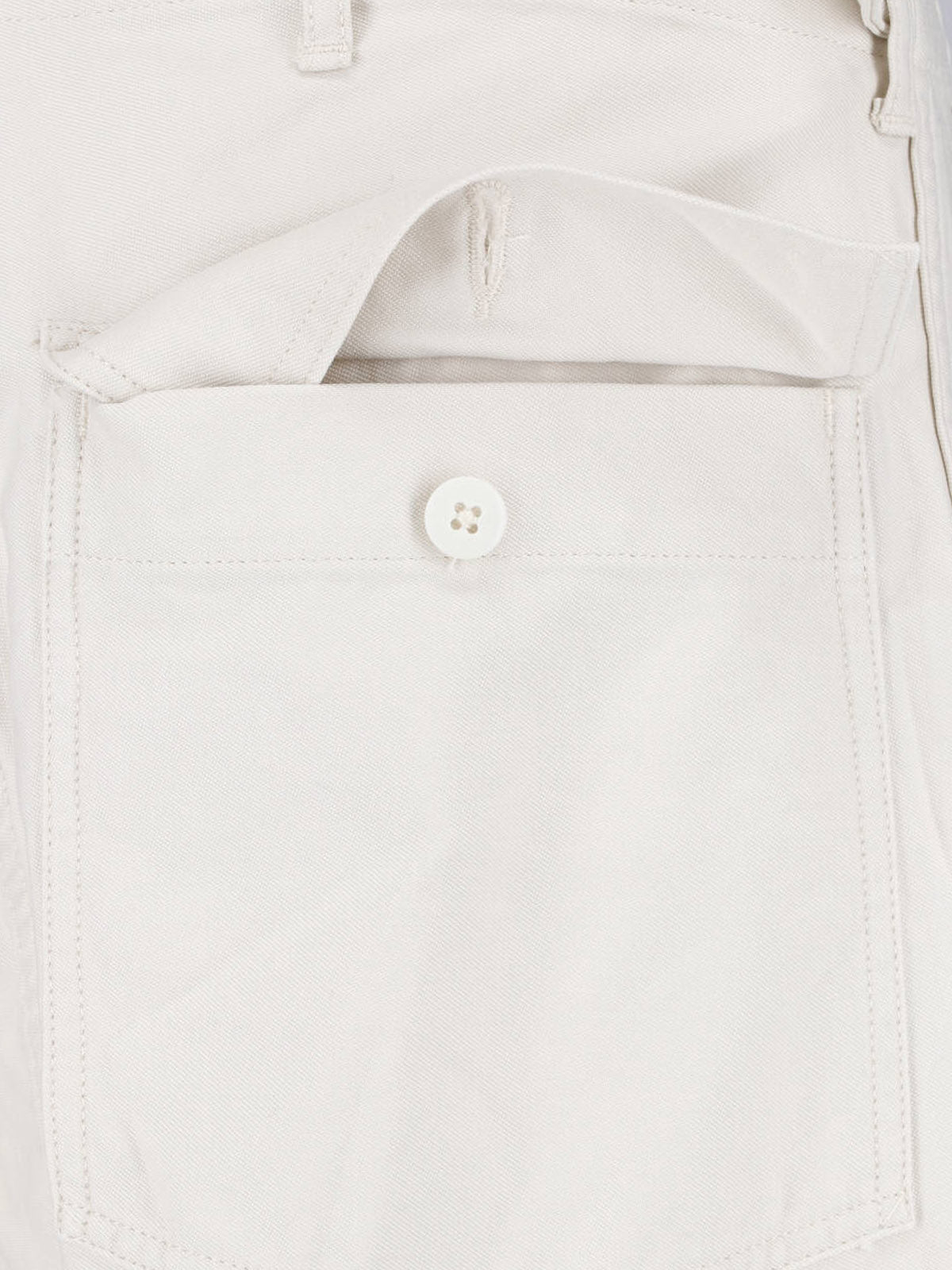 White Baker Straight-Leg Cotton Trousers