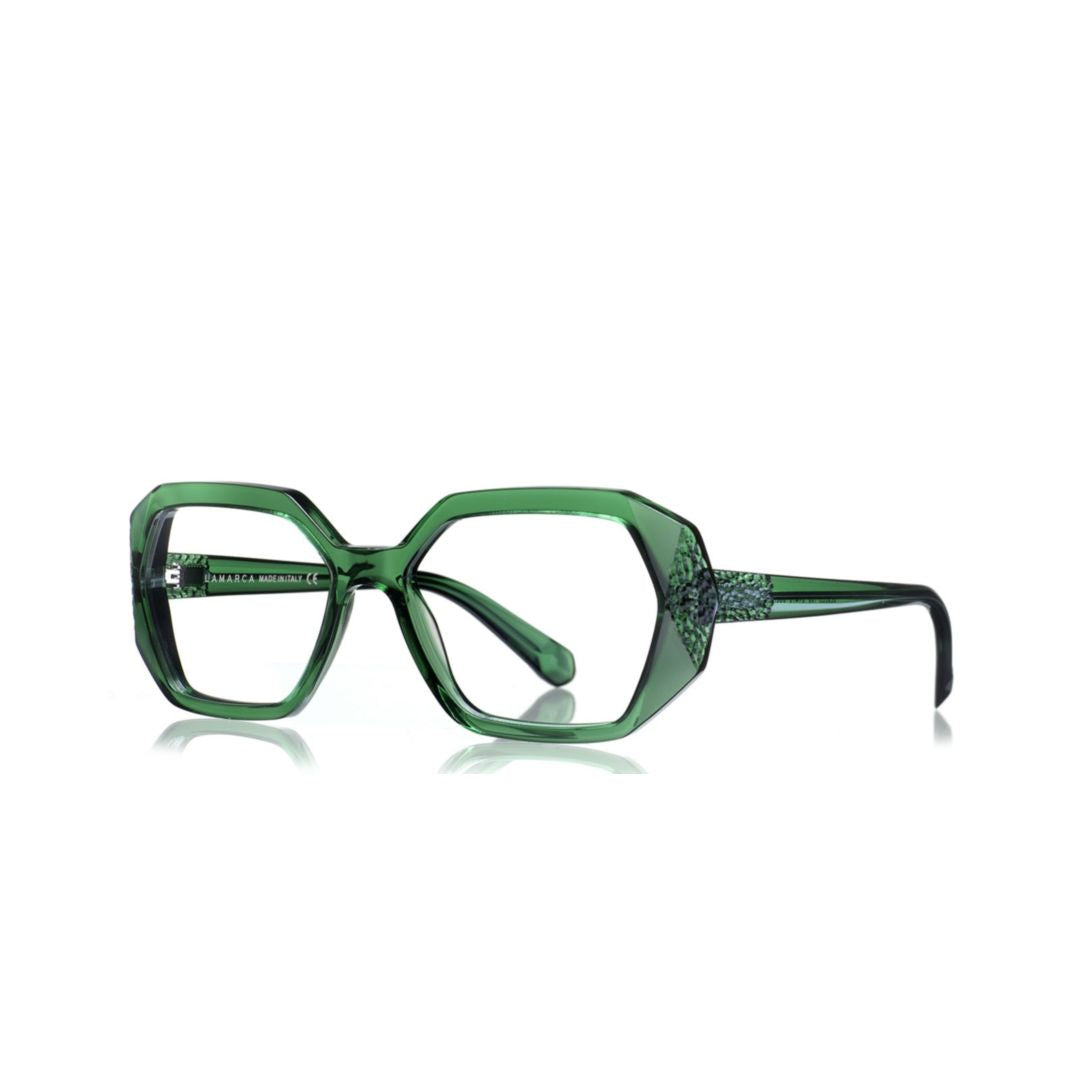 Ceselli 150 Geometric Hexagonal Sunglasses with Textured Acetate Frame