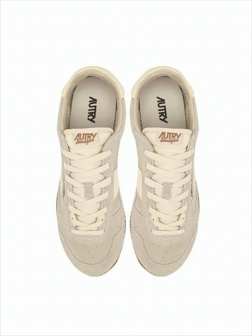 Textured Suede Low-Profile Sneakers