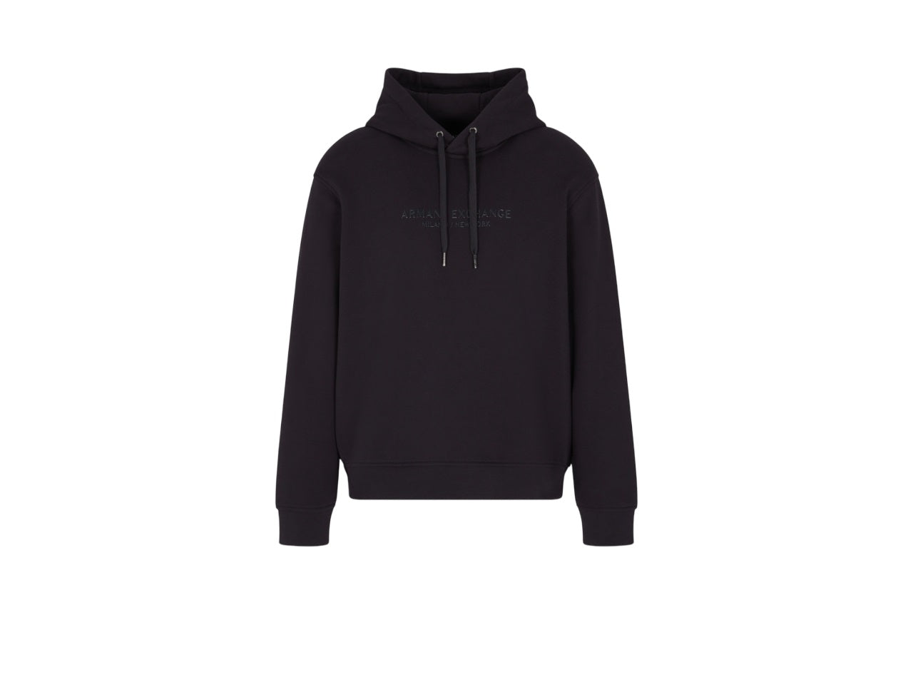 Hooded Sweatshirt with Adjustable Drawstring and Sophisticated Lettering