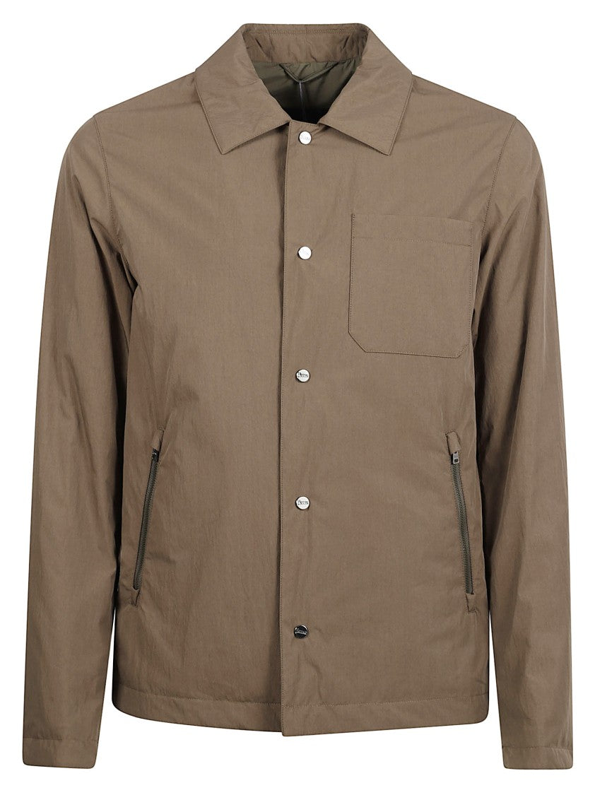 Parachute Canvas Shirt Jacket With Padded Wadding