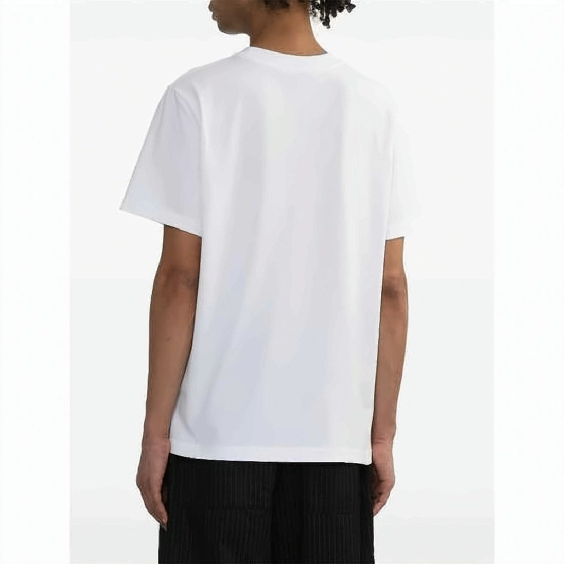 Short-Sleeve Cotton T-Shirt with Botanic Graphic Design