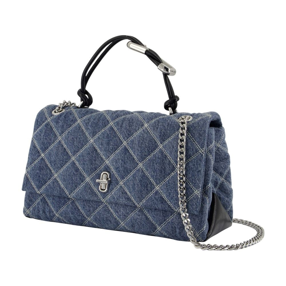 The Dual Chain Shoulder Bag - Cotton - Blue