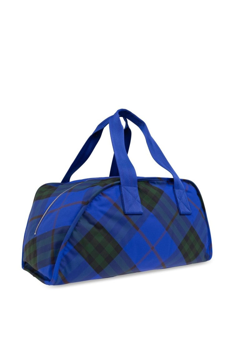 Tartan Pattern Duffle Bag