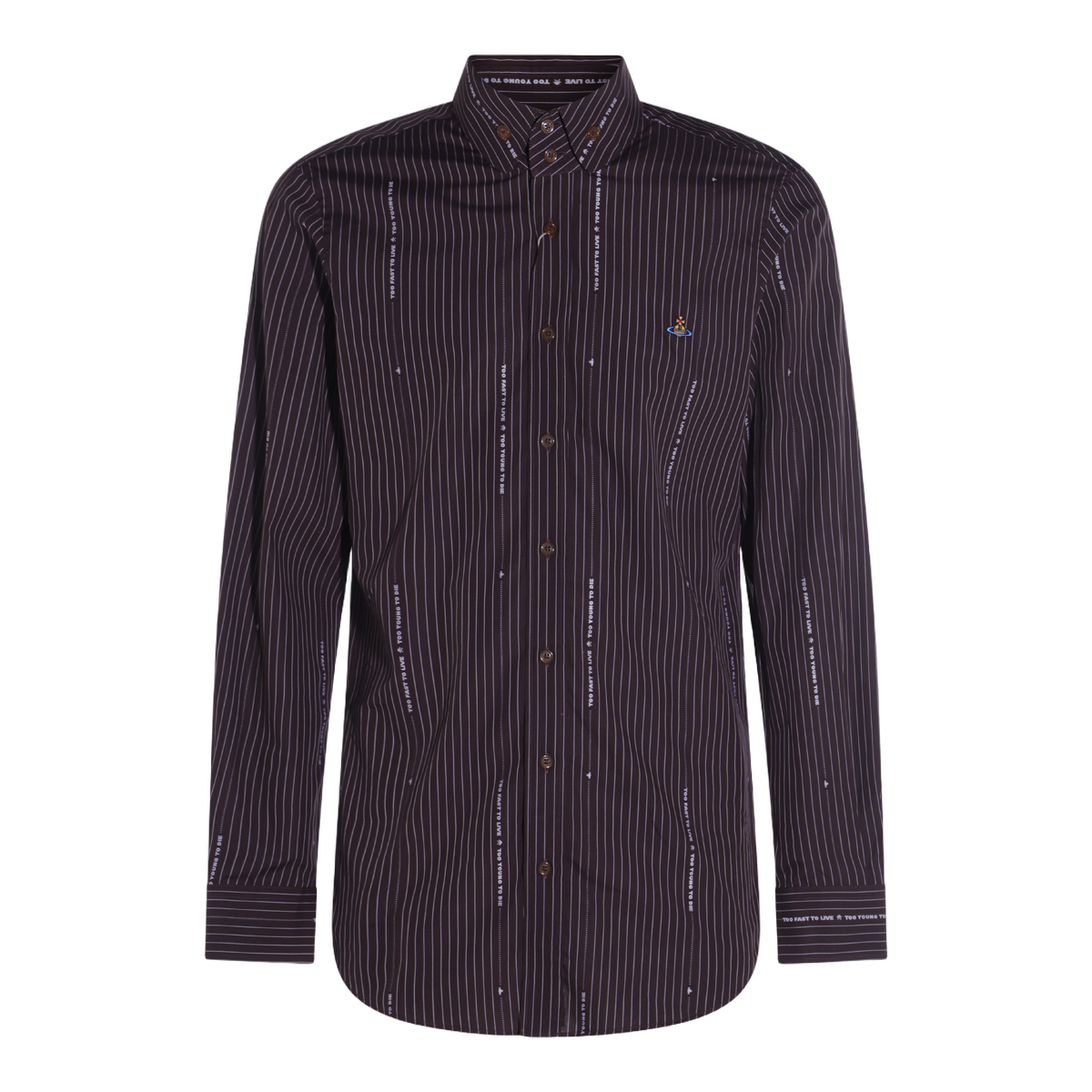 Long Sleeve Pinstripe Button-Up Shirt