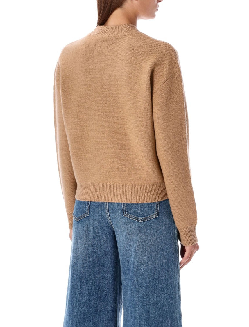 Brown Wool Blend Esther Knit Sweater
