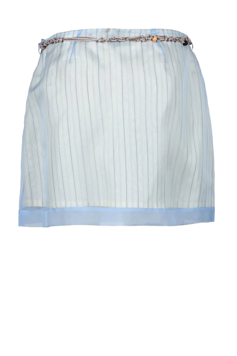 Mini Organza Skirt - Light Blue