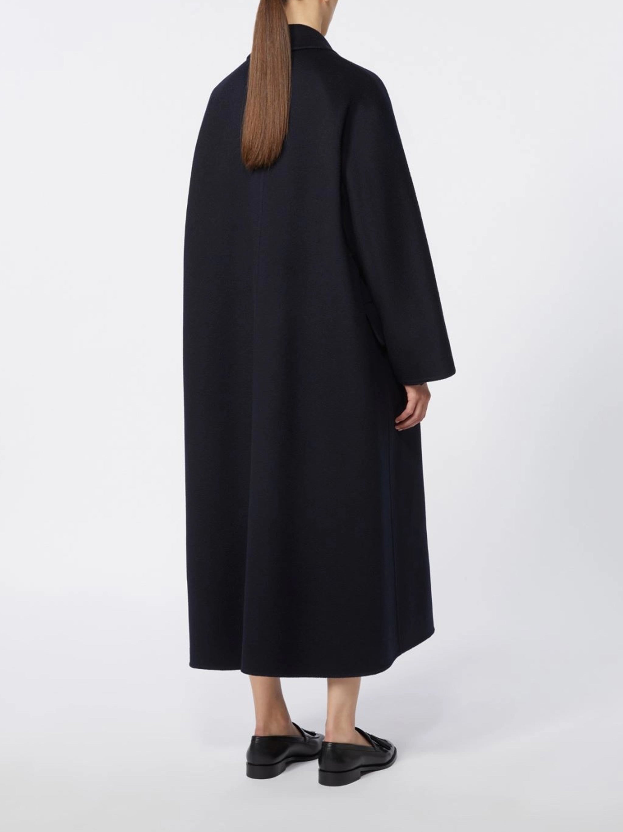 Black Mxmcesto Mid-Length Belted Wool Coat