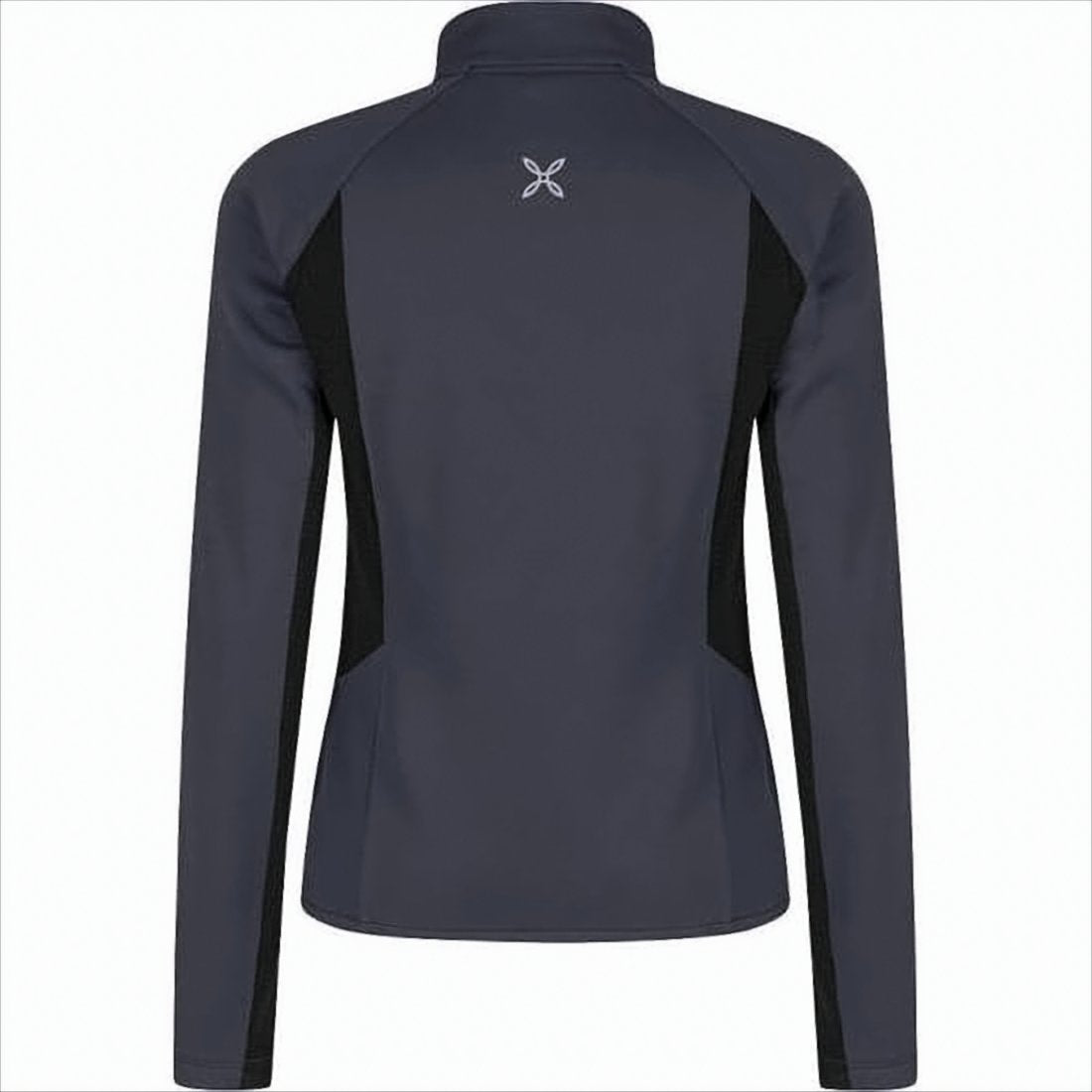 Fitted Blue Active Jacket with Stand Collar